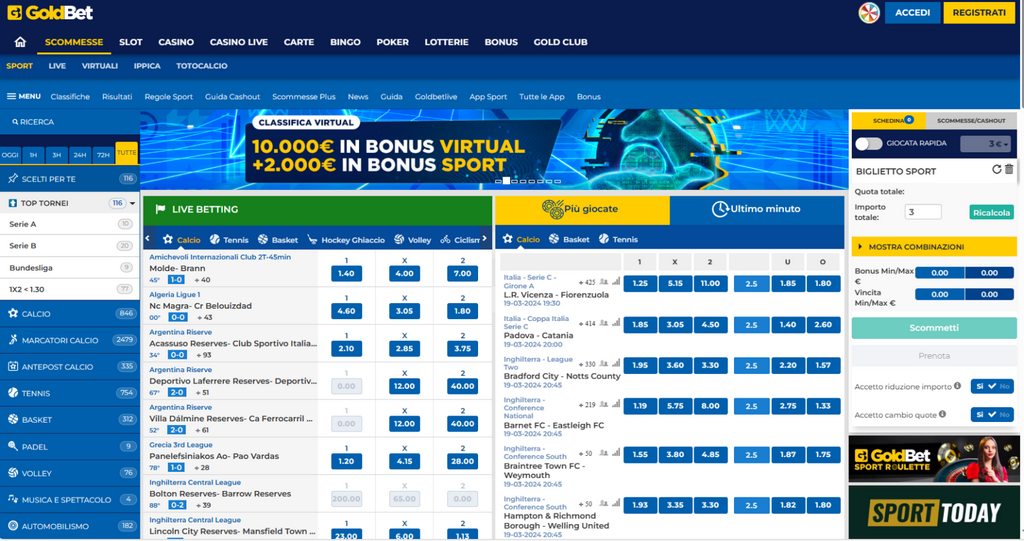 Accessibilità a Goldbet: Piattaforma di scommesse e casinò online
